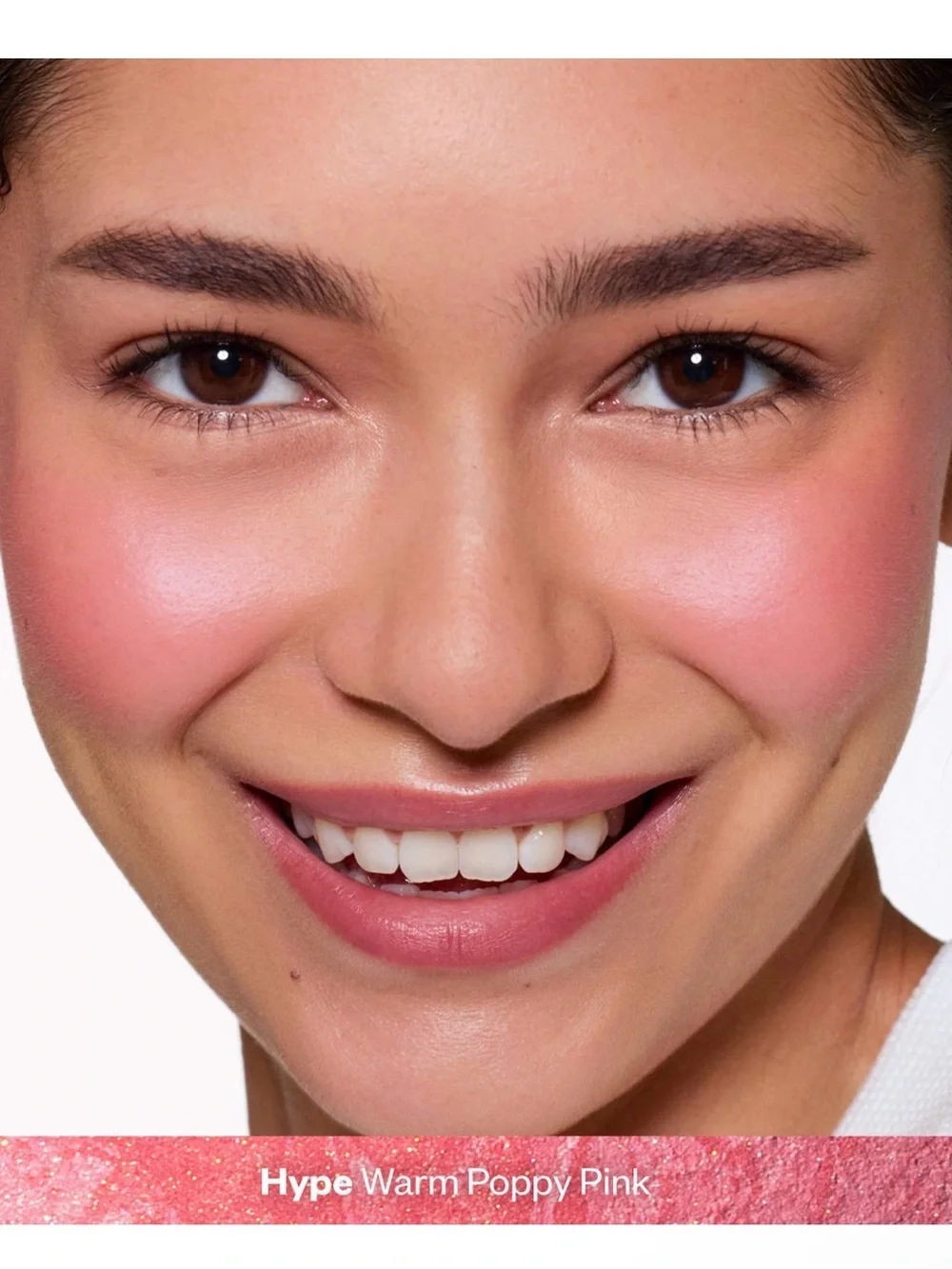 Kosas Blush Is Life Baked Blush — Hype - Warm Poppy Pink